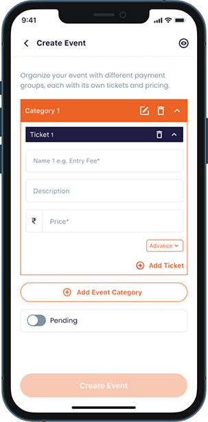 Set Up Tickets & Payment